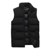 Chaleco de algodón con cuello alto para exteriores para hombres y mujeres, prenda exterior cálida de otoño e invierno, chaqueta sin mangas estilo pareja, chaleco de algodón