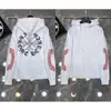 Moletom Chrome Hearts Novo 2025 Transfronteiriço com Design de Cruz, Casaco com Zíper Unissex Casual de Caimento Solto
