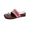 Sandalias Tejidas para Mujer, Nuevo Estilo Chanclas Planas de Vacaciones, Calzado de Verano para Exteriores para Mujer 2026 Sandalias de Playa Bohemias