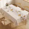 2026 Nuevo Estilo Lujo Ligero Gama Alta Mantel Impermeable, Resistente al Aceite, Resistente al Calor, Lavable Salvamanteles, Mantel Rectangular para Mesa de Café