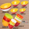Tazón Oblicuo de Melamina A5 Colorido Tazón para Condimentos de Autoservicio para Hot Pot Espesado Cubeta para Verduras Vajilla de Imitación Porcelana Tazón para Lechuga Tazón para Ensalada