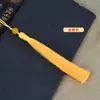 Franja de Borla de Seda de Gelo de Ponta Fechada de 13cm Sachet para Hanfu Bolsa de Fragrância Acessório Decoração de Roupa Pingente de Borla