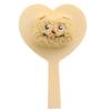 Nuevo Espejo de Mano de Peluche de Oso Amarillo Leche Dibujos Animados Lindo Espejo Mini Portátil con Mango Espejo de Maquillaje