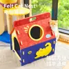 Nido para gatos de fieltro, adecuado para todas las estaciones, nuevo nido seguro semi-cerrado para gatos, casa especializada para dormir y rascar para gatos Maine Coon