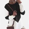 INS Internet Celebrity Amazon Base Shirt Camisa Feminina de Inverno Costura Oca Suéter Feminino Novo Suéter Transfronteiriço para Mulheres