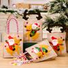 Decoraciones Navideñas Nuevas Transfronterizas Bolsos Rayados Bolsas de Regalo de Dibujos Animados Bolsas de Dulces para Niños Bolsas de Regalo de Manzana