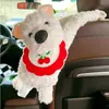 Porta-Lenços para Carro Criativo Fofo Pet Pendurado Caixa de Lenços para Carro Urso de Pelúcia Cartoon Porta-Lenços para Banco Traseiro do Carro
