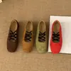 Sapatos Mary Jane femininos vintage em couro genuíno estilo francês, novo modelo verão e outono 2026, sapatilhas confortáveis estilo balé com tira cruzada e sola macia