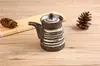 Configuração de Mesa Japonesa Peça Quatro Tigela de Arroz para Restaurante de Sushi Xícara de Chá Prato Lateral Preto Cozinha Japonesa Coreana Descanso de Hashi de Cerâmica Bule