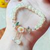 Fabricantes de pulseira de cristal Camélia Margarida fornecem para namoradas pulseira de contas pipoca coloridas pulseira de vidro girassol feminina