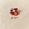 Broche de panda de estilo chino de Año Nuevo, insignia de metal con dibujos animados, accesorios para bolsos y ropa, regalo pequeño.
