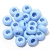 Cuentas sueltas redondas planas de acrílico de 13 MM color macarrón, cuentas de rueda para accesorios de joyería DIY, cuentas espaciadoras para borlas