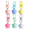 Pingente Estrela de Cinco Pontas Colorido, Chaveiro Metálico Fofo de Personagem para Bolsa, Pingente de Joia, Presente para Casais e Melhores Amigos