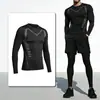 Chaleco transpirable ajustado de manga corta para hombre, camiseta de compresión deportiva de baloncesto, capa base de entrenamiento, chaleco elástico transpirable de secado rápido