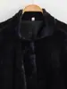 Nueva Chaqueta Corta Holgada con Cuello Alto de Piel Sintética para Mujer Otoño e Invierno 2025 Europea y Americana Transfronteriza Chaqueta Gruesa de Felpa para Mujer