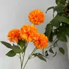 Flores Artificiales para Bodas: Crisantemo de Bola de 4 Cabezas, Rosa Copo de Nieve, Hibisco, Arreglo Floral para Salón de Bodas, Guía de Flores, Arreglo Floral, Hortensia
