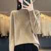 Al por mayor Otoño e Invierno Nuevo de Primera Línea Ropa Lista para Usar para Mujer Cuello Alto Medio Corte Holgado Recortado Suave Agradable a la Piel Top Interior de Punto Base