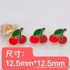 Botón de metal de alta gama botón de fruta botón con forma de piña botón con forma de cereza niños lindo estilo ins japonés y coreano diy