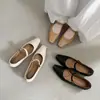 Zapatos Básicos Mary Jane de Piel de Oveja Invisibles que Aumentan la Altura 2026 Otoño Cuña de Tacón Medio Punta Cuadrada Hebilla de Cuero Genuino Zapatos de una Sola Pieza para Mujer