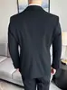 Terno Smoking para Noivo Masculino Slim Fit Padrinhos Casamento Vestido Formal Casual de Negócios Lapela Terno Pequeno