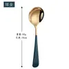 Cuchara de Acero Inoxidable 304 Estilo Ins Linda Cuchara de Postre para Niños Cuchara Doméstica Cuchara para Mezclar Popular Cuchara Redonda Pequeña