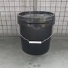Balde branco para armazenar água 10 baldes pequenos de plástico com tampa resistente a altas temperaturas ampliado redondo 1 litro 25l balde de plástico balde de óleo 20 lei de zhu
