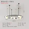 Personalidade criativa pós-moderna nórdica Simples Lustre de sala de estar Designer Modelo de quarto Anel Sala de jantar Lâmpadas de quarto