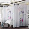 Cortinas Salón de Uñas Cortinas Centro de Salud Medicina Tradicional China Salón de Salud y Belleza Pared de Fondo Cortina de Gasa Divisoria de Baile Cortina de Puerta Ventana