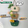 Estante de Almacenamiento Colgante de Pared Tejido a Mano, Cesta de Almacenamiento Variado de Cuerda de Algodón, Cesta Colgante de Navidad de Ratán, Estilo Colgante de Pared para Almacenamiento en el Dormitorio