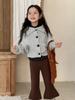 Suéter Gola Alta Feminino Estilo Coreano Outono Inverno Princess Yuyu Design de Botão Único Cardigan Curto Tricotado Jaqueta Suéter