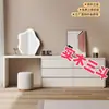 Tocador Minimalista de Estilo Italiano con Gabinete de Almacenamiento Integrado, Mesa de Maquillaje Pequeña de Lujo Ligero de Gama Alta, Gabinete de Almacenamiento de Mesita de Noche, Cómoda