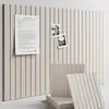 Paneles absorbentes de sonido de fibra de poliéster, paneles de aislamiento acústico de fieltro a rayas reductores de ruido, paneles para exhibición de fotos, paneles de fondo de pared al por mayor