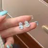 Pendientes de Botón de Calabaza de Hielo de Moda de Lujo para Mujer, Pendientes Pequeños Exquisitos y Versátiles