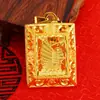 Etiqueta de navegación suave de oro de 24k de imitación de lujo para hombres, joyería de oro de arena viva roja neta dominante, fábrica directa de oro tailandés