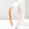 Faixa de Cabelo Larga de Tecido Liso de Cor Sólida com Textura Irregular e Toque de Luxo, Acessório de Cabelo Estilo Coroa para Mulheres