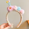Pulseras de felpa con forma de oruga y estrella de cinco puntas para mujer, mangas anti-humedad, muñequeras deportivas, accesorios de otoño e invierno para niños