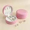 Ventas directas de fábrica de cajas redondas de terciopelo para joyería, cajas de embalaje personalizadas para joyería, cajas de regalo para accesorios de collar, personalización de logotipo integral