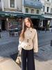 Gabardina Estilo Coreano para Mujer de Principios de Otoño, Corta con Cuello Alto Estilo Británico, Ceñida a la Cintura, Chaqueta Casual Coreana de Gama Alta, Nuevo Modelo Primavera y Otoño 2026