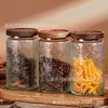 Amazon Frasco de Vidrio Transparente Sellado Frasco de Almacenamiento Frutas Secas Cereales Frasco para Té Café Frasco Sellado