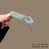 Pasador de Pelo con Borla de Campana de Diamante Azul para Mujer, Accesorio de Pelo Exquisito de Gama Alta, Pinza Lateral, Pasador de Pelo, Pinza BB Lateral de Estilo Antiguo
