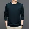 Nueva Camiseta de Manga Larga para Hombre Otoño e Invierno 2025 Sudadera de Cuello Redondo Camiseta Base Casual de Otoño Estampada para Hombre Venta al por Mayor