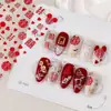 Pegatinas para Uñas con Palabras Felices para Recién Casados, Año Nuevo, Año del Dragón, Pegatinas Estéreo en Relieve para Uñas, Venta al por Mayor de Uñas Artísticas para Bodas 2025 para Niños
