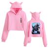 Comércio Exterior Novo Feitiço De Volta à Guerra Jujutsu Kaisen Moletom Com Capuz Orelha de Gato Moletom Com Capuz Moletom Com Capuz Feminino