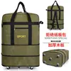 158 Bolsas de Envío para Aerolíneas Bolsa de Lona Duffel Gran Capacidad Bolsa para Mudanza y Viaje con Ruedas Tirador Trasero Bolsa Duffel de Doble Uso