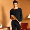 Novo Conjunto de Roupa Íntima Térmica com Forro de Lã Dourada para Homens, Roupas de Outono, Calças Longas, Roupas Quentes de Inverno para Adolescentes 2023
