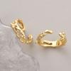 Anel Aberto Ajustável Banhado a Ouro Cobre 18K Semi-Acabado Popular DIY Clássico Ajuste para Anel de Pérola