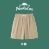 Pantalones Cortos de Seda de Hielo para Hombre de Verano, Modernos, Versátiles, Ligeros, para Jóvenes, para Deportes al Aire Libre, Fitness, Cinco Puntos