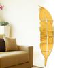 Nuevo Adhesivo de Pared Espejo Pluma 6 Piezas Dormitorio Sala de Estar Espejo Decorativo Adhesivo de Pared Z99