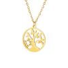 Collar de acero de titanio cortado anillo hueco de un solo lado estrella compañera colgante estrella de seis puntas collar de moda para mujer collar de acero inoxidable