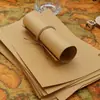 Sobres sencillos de papel kraft, tarjetas de felicitación, tarjetas pequeñas, papel de carta, bolsas con sobre, cartulina decorativa para manualidades, papelería de almacenamiento, uso estudiantil.